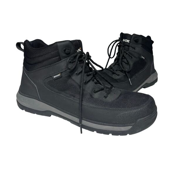 Bogs Shale Mid Glacial Grip Leather Outdoor, Work Boots Reinforced Toe Mens 15 - Picture 1 of 11